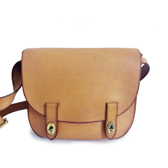 Fossil Handbags - Fossil Austin Leather Large Flap Crossbody Bag